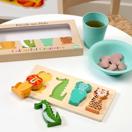Puzzle aus Holz "Colourful Creatures" REX LONDON