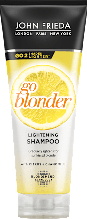 Изсветляващ шампоан за руса коса go blonder JOHN FRIEDA
