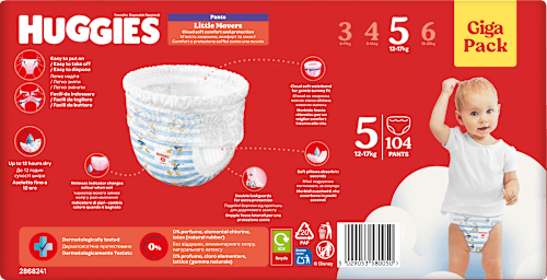 Baby Pants Little Movers Gr.5 (12-17 kg), Giga-Pack Huggies