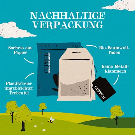 Kräutertee "Little Dreamer" mit Kamille, Zitronenmelisse & Lavendel (20 Beutel) Cupper