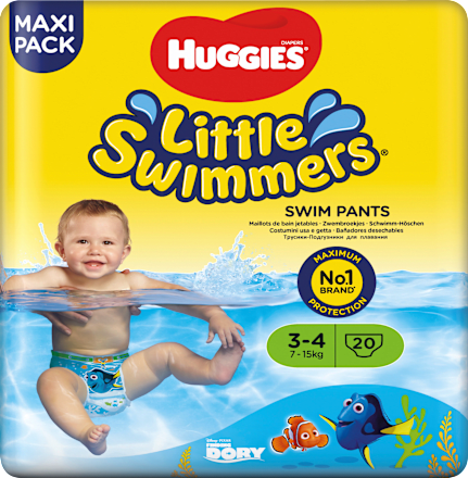 Schwimmwindeln Gr. 3/4 (7-15 kg), Maxi Pack  Huggies Little Swimmers