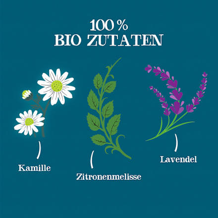 Kräutertee "Little Dreamer" mit Kamille, Zitronenmelisse & Lavendel (20 Beutel) Cupper