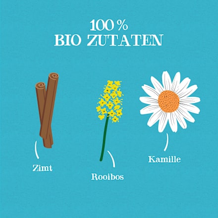 Kräutertee "Nightea Night" mit Zimt, Kamille, Rooibos & natürlichem Orangenaroma (20 Beutel) Cupper