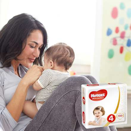 Windeln Ultra Comfort Gr. 4 (7-18 kg), Monatsbox Huggies