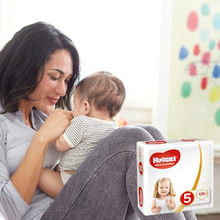 Windel Ultra Comfort Gr. 5 (11-25 kg), Monatsbox Huggies