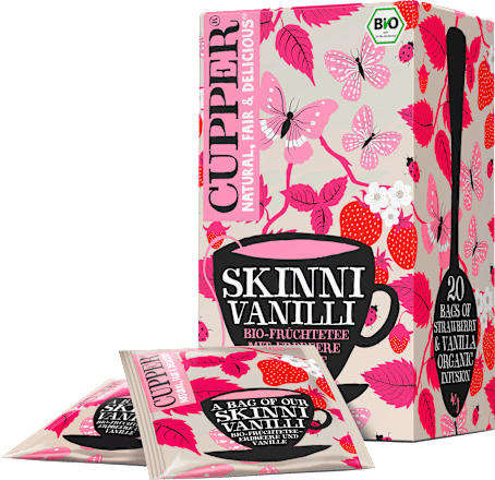 Bio Ovocný čaj Skinni Vanilli jahody & vanilka Cupper