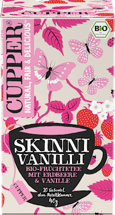 Bio Ovocný čaj Skinni Vanilli jahody & vanilka Cupper