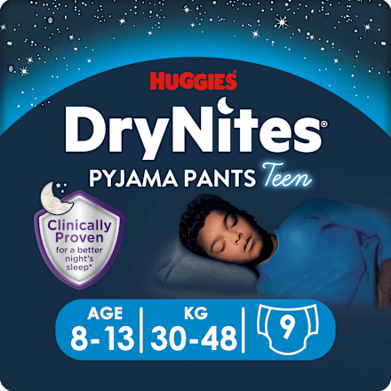 Pieluchomajtki na noc dla chłopców 8-13 lat DryNites