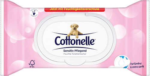 Feuchtes Toilettenpapier Sensitiv Pflegend Cottonelle