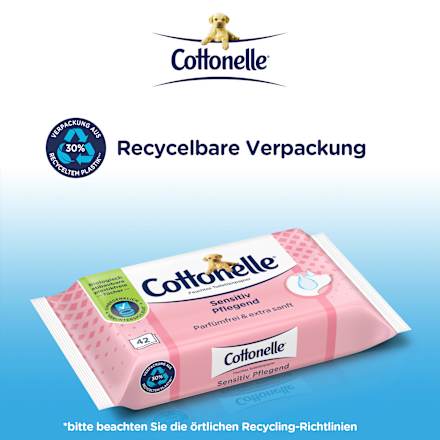 Feuchtes Toilettenpapier Sensitiv Pflegend Cottonelle