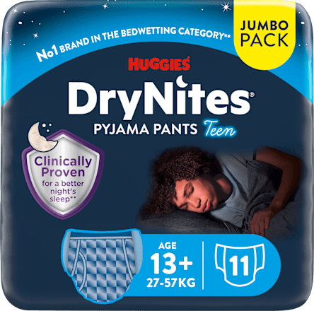 Pyjama Pants Jungen 13+ Jahre, Jumbopack HUGGIES DryNites