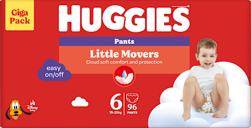 Baby Pants Little Movers Gr. 6 (15-25 kg), Giga-Pack Huggies