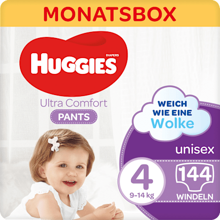 Baby Pants Ultra Comfort Gr. 4 (9-14 kg), Monatsbox Huggies