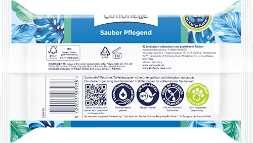 Feuchtes Toilettenpapier Sauber Pflegend Cottonelle
