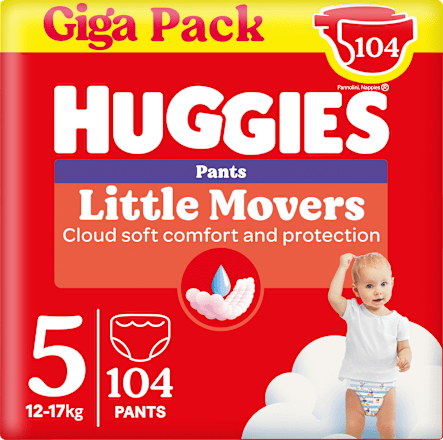 Baby Pants Little Movers Gr.5 (12-17 kg), Giga-Pack Huggies