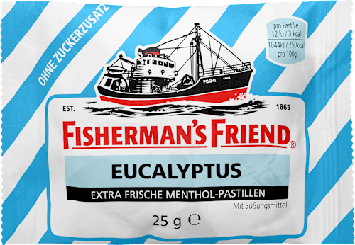Pastillen, Eucalyptus, ohne Zuckerzusatz Fisherman's Friend