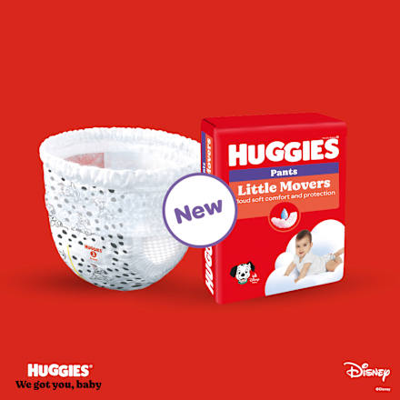 Baby Pants Little Movers Gr. 6 (15-25 kg), Giga-Pack Huggies