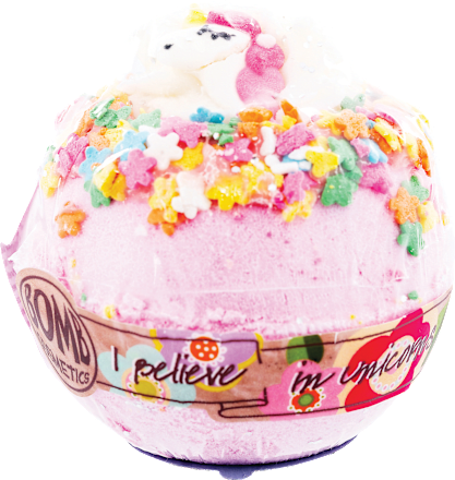 Bilă efervescentă de baie unicorn Bomb