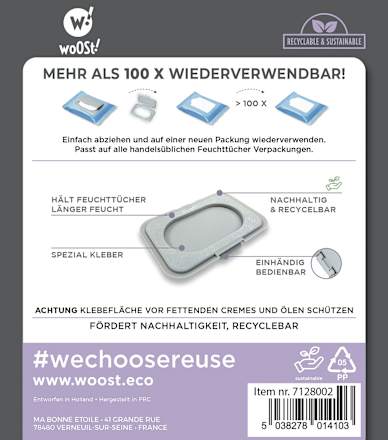 Klick-Verschluss für Feuchttücher Woost!