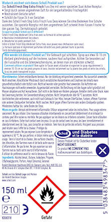Fußdeo Spray Fresh Step Extra Frisch Scholl