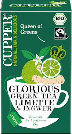 Bio Zelený čaj Glorious limetka & zázvor Cupper