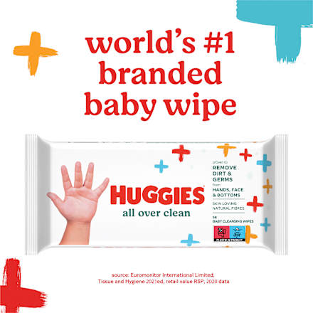 all over clean șervețele umede pentru copii  Huggies