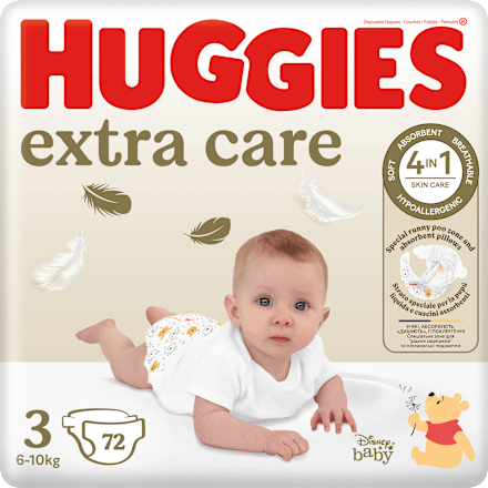 Pieluchy Extra Care 3 Mega (6-10 kg) Huggies