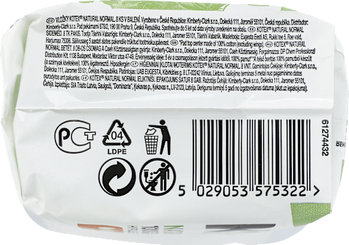 Absorbante Natural Normal Kotex