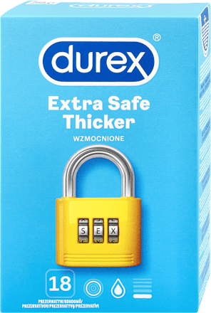 Prezerwatywy lateksowe Extra Safe  Durex