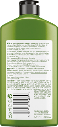 Shampoo Deep Cleanse & Repair John Frieda