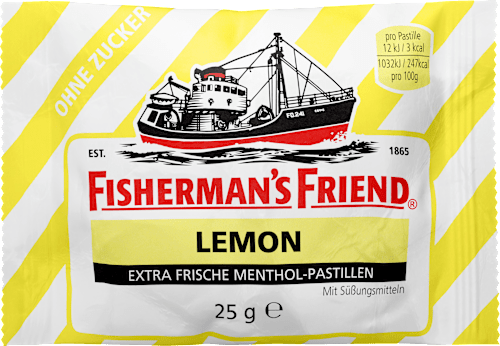 Pastillen, lemon, Zitrone, zuckerfrei Fisherman's Friend