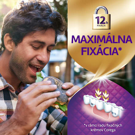 Fixačný krém na zubné náhrady Power Max upevenenie + utesnenie COREGA
