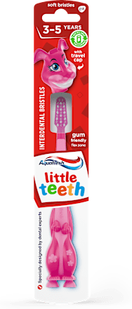 Детска четка за зъби little teeth 3-5 years, различни цветове/мотиви Aquafresh