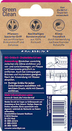 Interdentalbürsten GreenClean - Größe 0 Dr. Best