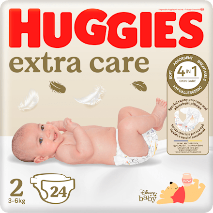 Pieluchy Extra Care 2 (3-6kg) Huggies