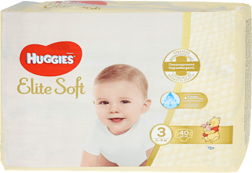 Elite Soft pelene, veličina 3 (5-9kg) HUGGIES