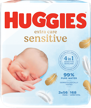 Chusteczki Extra Care Sensitiv 3x56szt Huggies