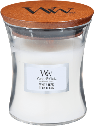 Dišeča sveča White Teak Wood Wick