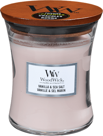 Dišeča sveča Vanilla & Sea Salt Wood Wick