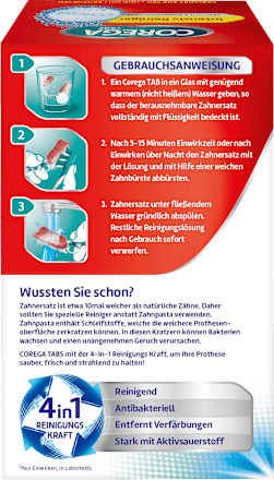 Gebissreiniger Tabs Intensiv Rundumschutz COREGA