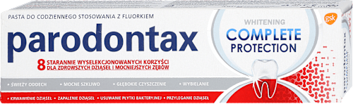 Pasta do zębów, Complete protection whitetning  Parodontax