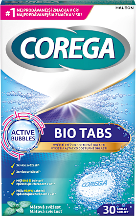 čisticí tablety na zubní náhrady COREGA