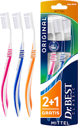 Zahnbürste Classic Original mittel sortiert Dr. Best