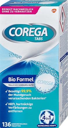 Tabs Bio Formel Gebissreinigungstabletten COREGA