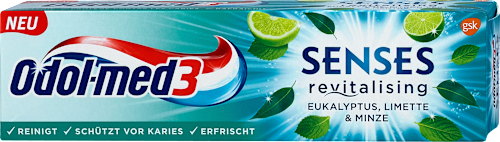 med3 Zahnpasta Senses revitalising Odol med 3