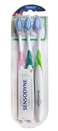 Periuţă de dinţi Expert Medium Triopack SENSODYNE