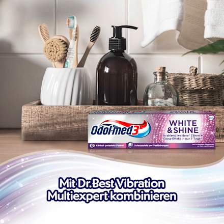 Zahnpasta White & Shine, Reisegröße Odol med 3