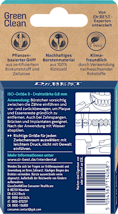 Interdentalbürsten GreenClean - Größe 3 Dr. Best