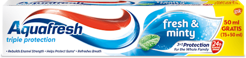 Паста за зъби Triple protection Fresh&Minty Aquafresh