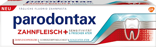 Zahnpasta Zahnfleisch + Sensitivität & frischer Atem Parodontax